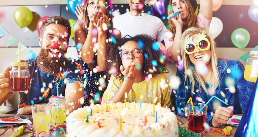 What are the items required for the successful birthday party event?