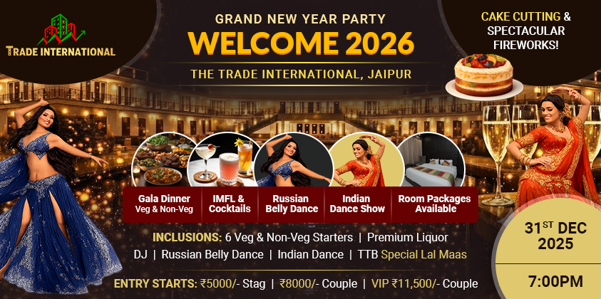 Jaipur Biggest New Year Eve 2025 Celebration at The Trade International
